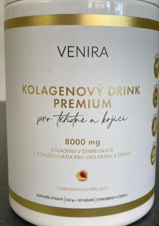 Fotografie - Kolagenový drink premium pro těhotné a kojící s meruňkovou příchutí Venira