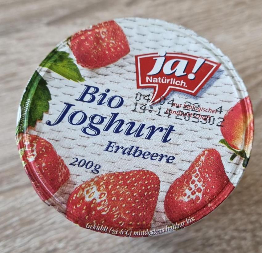 Fotografie - Bio Joghurt Erdbeere Ja! Natürlich.