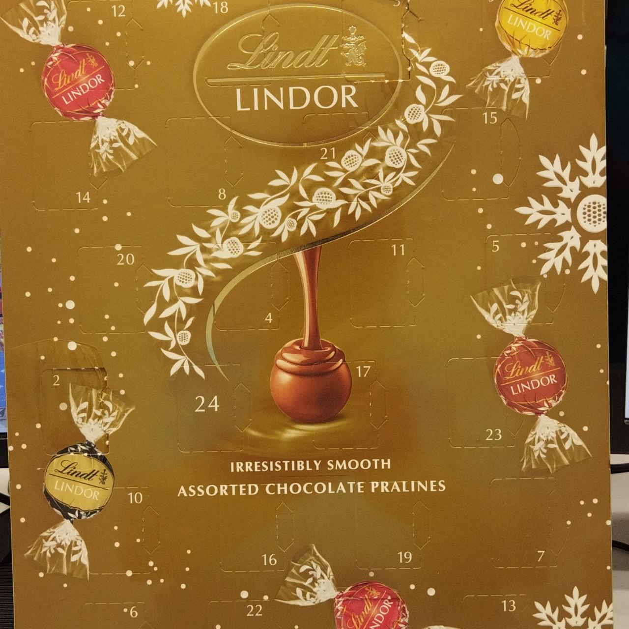 Fotografie - Advent calendar Lindor Assorted chocolate pralines Lindt