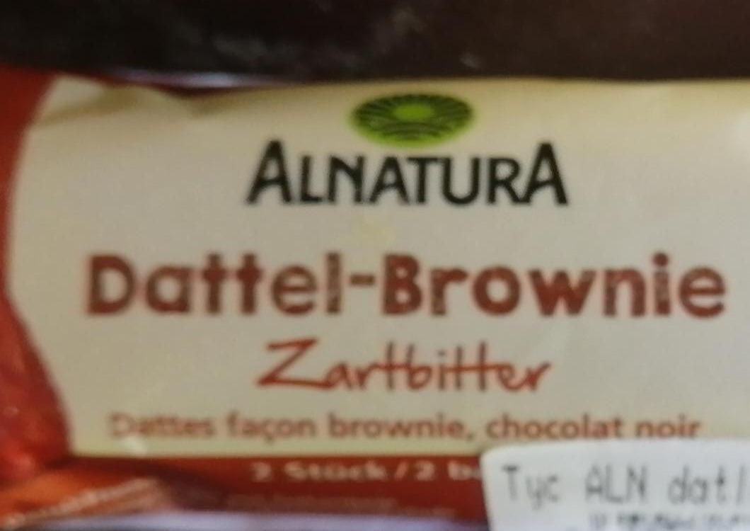 Fotografie - Bio dattel-brownie zartbitter Alnatura