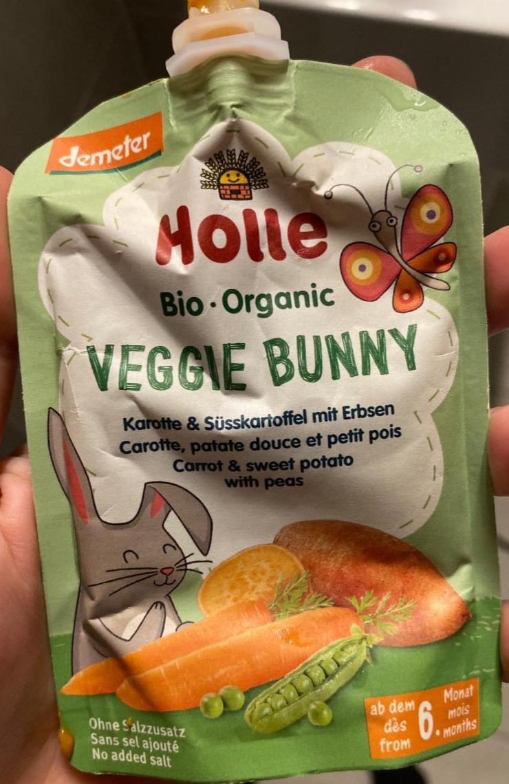 Fotografie - Bio Veggie Bunny Carrot & Sweet Potato with Peas Holle