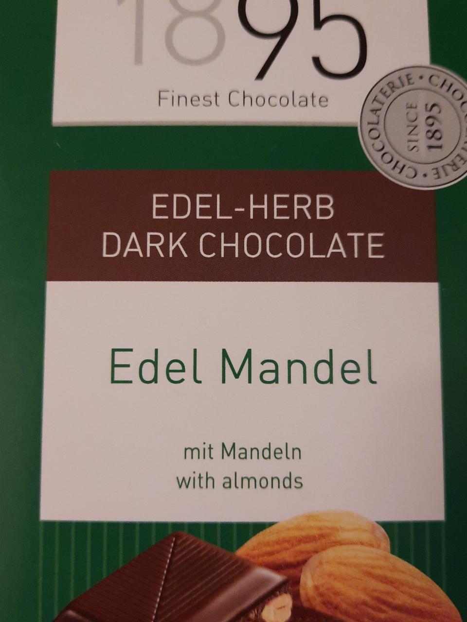 Fotografie - Edel-Herb Dark Chocolate Edel Mandel