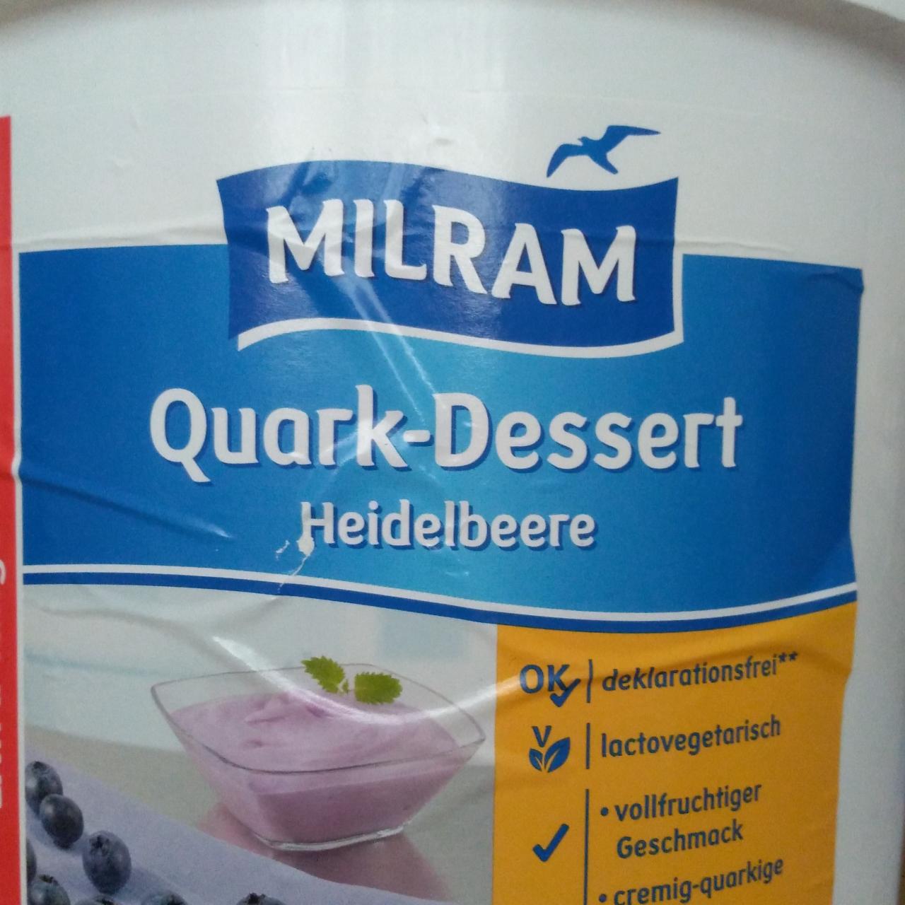 Fotografie - Quark-Dessert Heildelbeere Milram