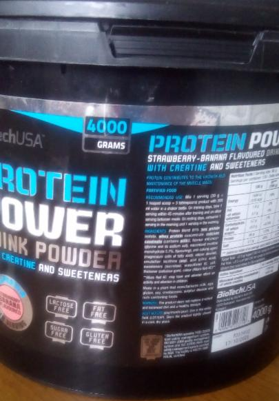 Fotografie - Protein Power Drink Powder BioTechUSA