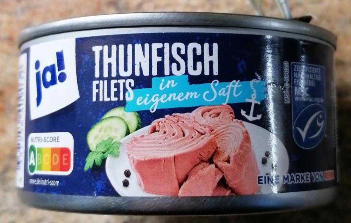 Fotografie - Thunfisch filets in eigenem Saft Ja!