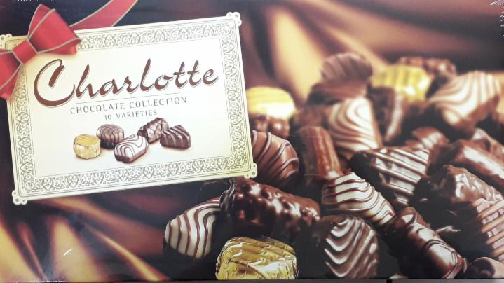 Fotografie - bonboniéra 10 varieties Chocolate Collection Charlotte Tesco