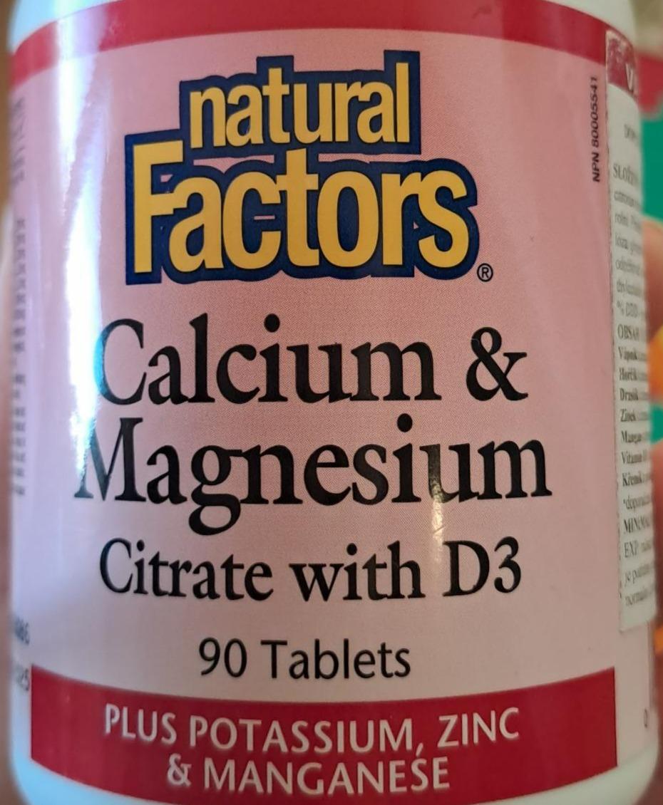 Fotografie - Calcium & Magnesium Natural Factors