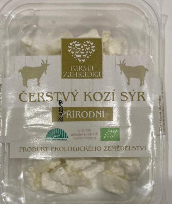 Fotografie - Čerstvý kozí sýr přírodní farma Zahrádka 