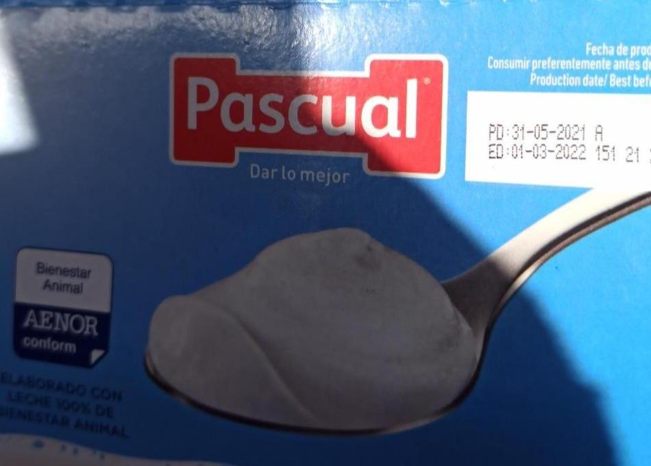 Fotografie - Yogur Pasteurizado Natural Pascual