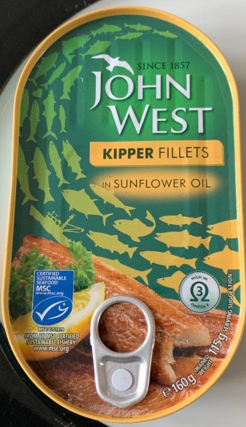Fotografie - Kipper Fillets in Sunflower Oil John West