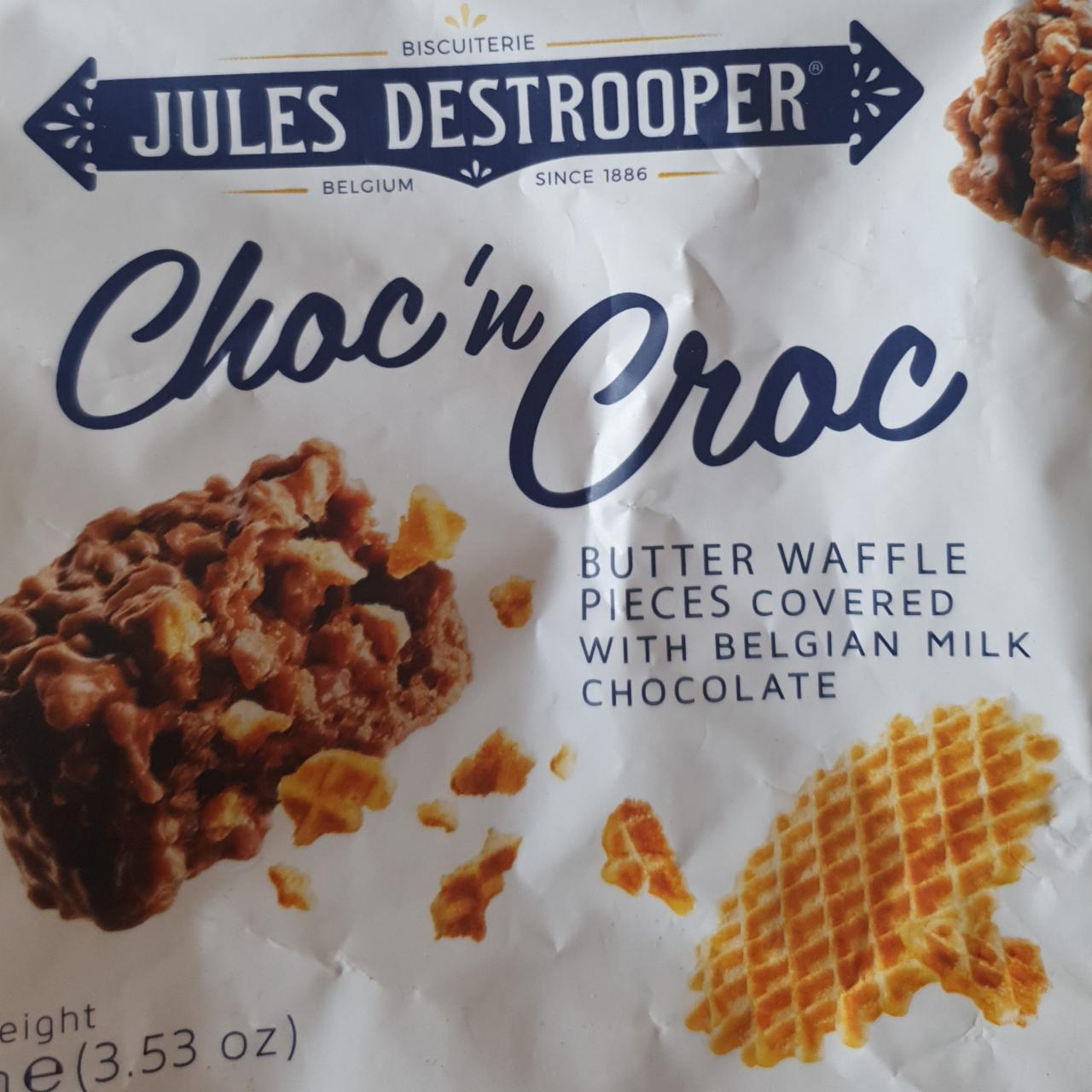 Fotografie - choc'n croc Butter Waffels covered witnh milk chocolate Jules Destrooper