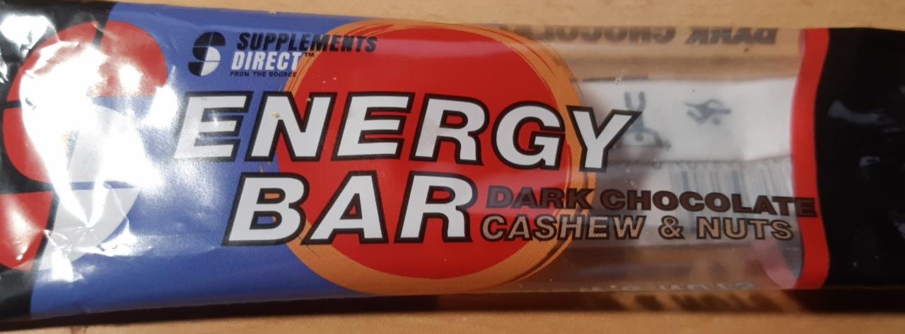 Fotografie - Energy bar dark chocolate, cashew & nuts
