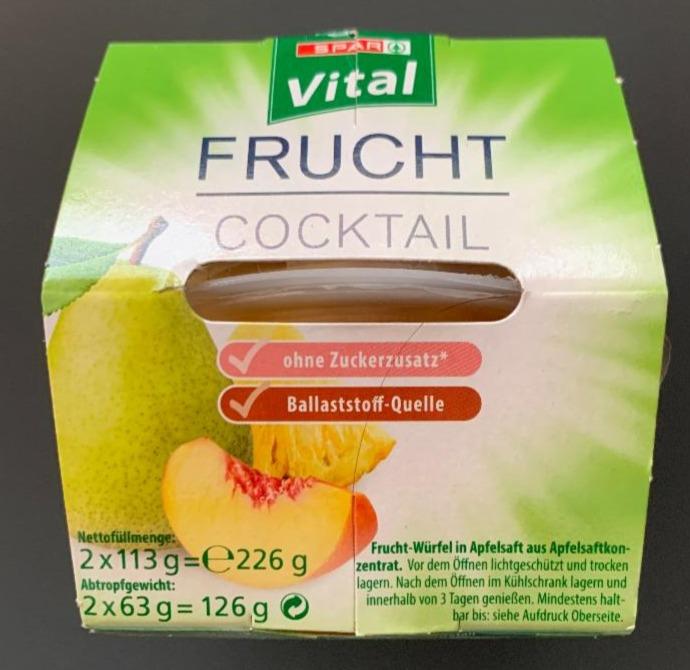 Fotografie - Frucht Cocktail Pfirsich Birne Spar Vital