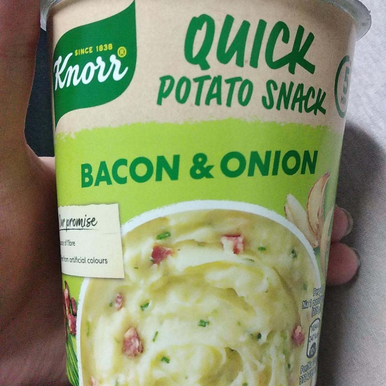 Fotografie - Quick Potato Snack Bacon & Onion Knorr