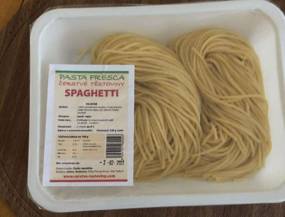 Fotografie - čerstvé SPAGHETTI Pasta fresca