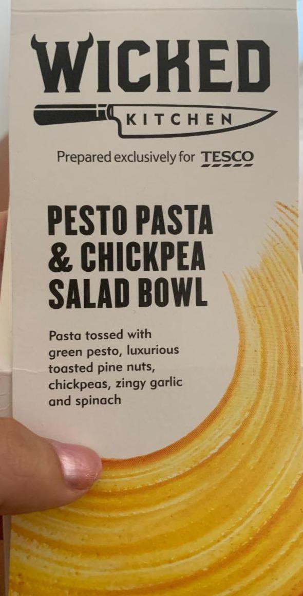 Fotografie - Wicked Kitchen Pesto Pasta & Chickpea salad bowl Tesco