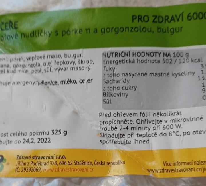 Fotografie - vepřové nudličky s pórkem a gorgonzolou, bulgur Zdravé stravování