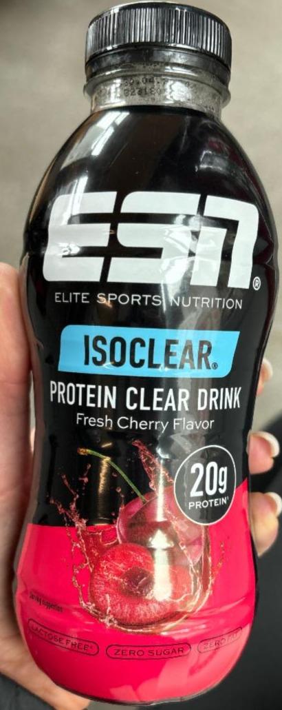 Fotografie - Isoclear Protein Drink Fresh Cherry ESN