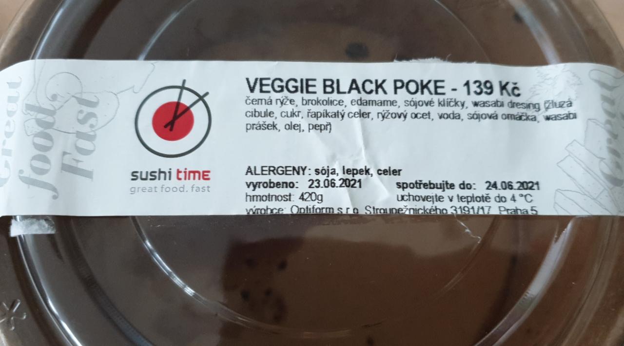 Fotografie - Veggie Black Poke Sushi time