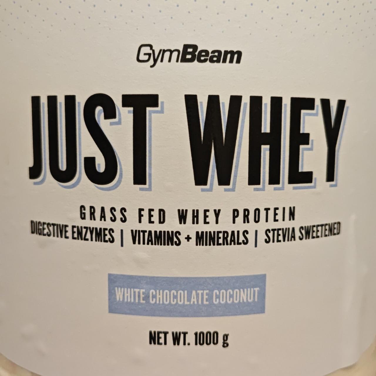 Fotografie - Just Whey white chocolate coconut GymBeam