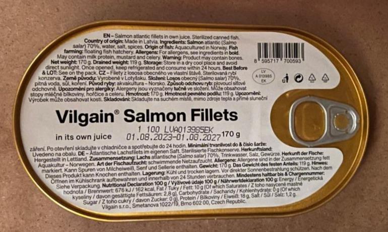 Fotografie - Salmon Fillets in its own juice Vilgain