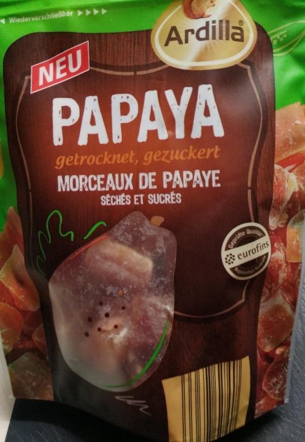 Fotografie - Papaya getrocknet, gezuckert (papája kousky sušené, slazené a sířené) Ardilla