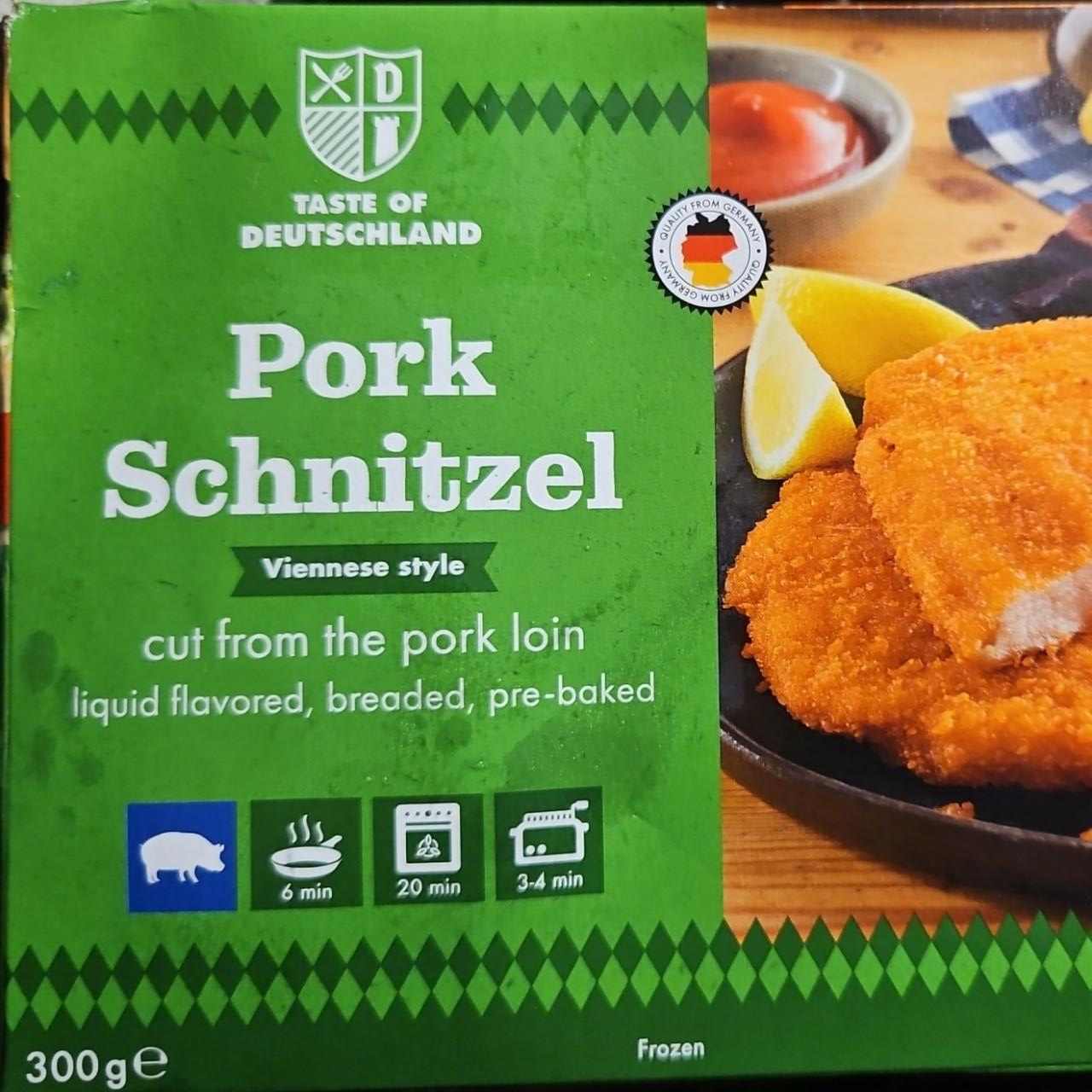 Fotografie - Pork Schnitzel Wiennese style Taste of Deutschland