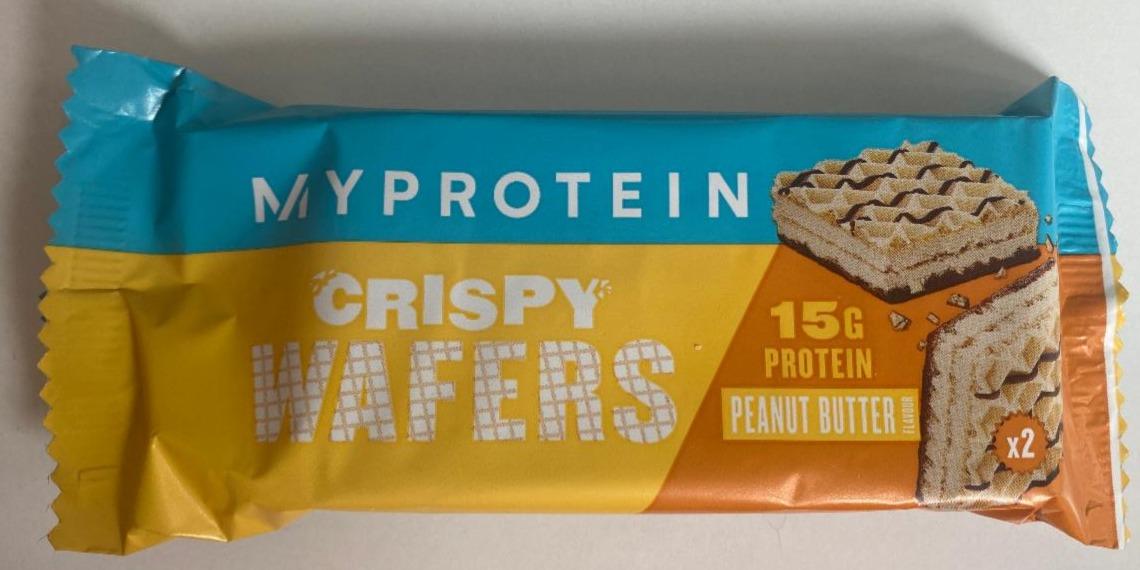 Fotografie - Crispy Wafers peanut butter Myprotein