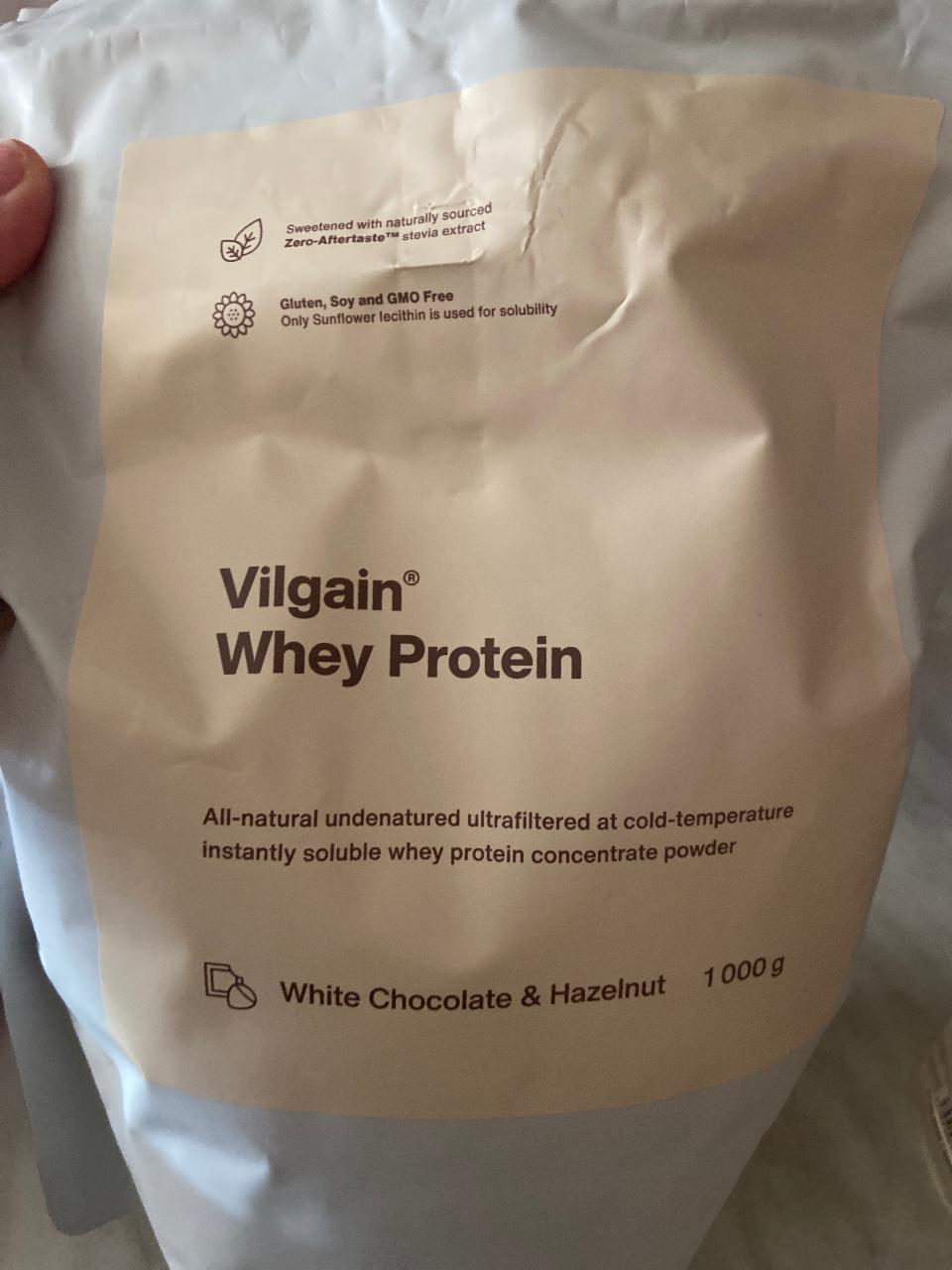 Fotografie - Whey Protein White Chocolate & Hazelnut Vilgain