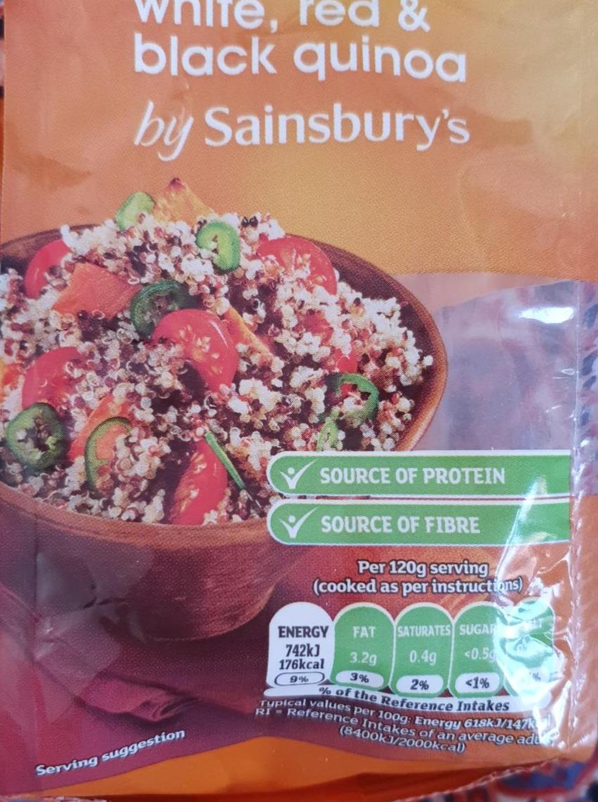 Fotografie - White, Red & Black Quinoa by Sainsbury's