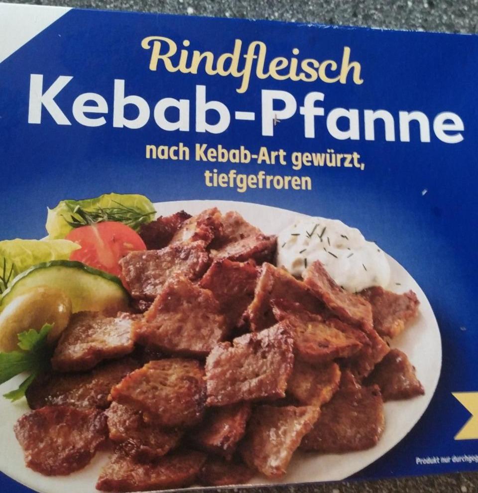 Fotografie - Kebab-Pfanne Rindfleisch gewürzt, tiefgefrorern K-Classic