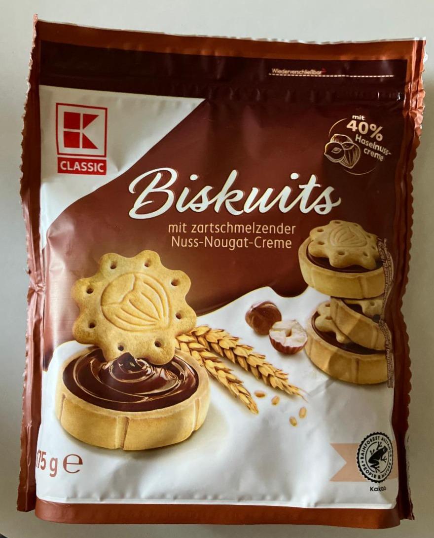 Fotografie - Biskuits mit zartschmelzender Nuss-Nougat-Creme K-Classic
