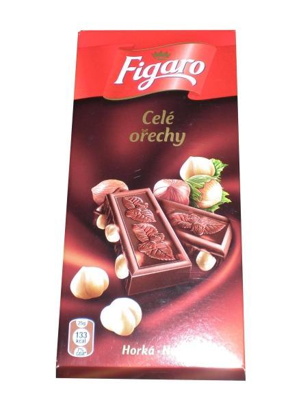 Fotografie - Figaro hořká čokoláda celé ořechy