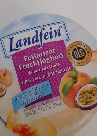 Fotografie - Fettarmer Fruchtjoghurt Pfirsich-Maracuja - Landfein