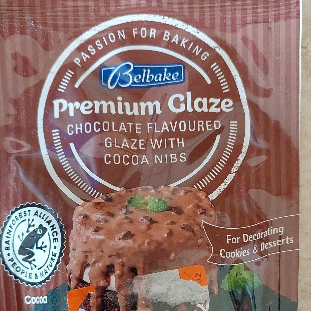 Fotografie - Premium Glaze chocolate flavoured with cocoa nibs Belbake