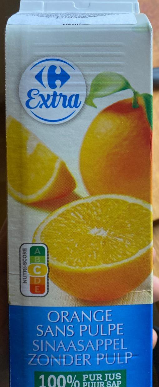 Fotografie - extra orange sans pulpe Carrefour