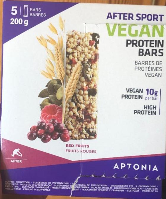Fotografie - Vegan protein bars red fruits Aptonia