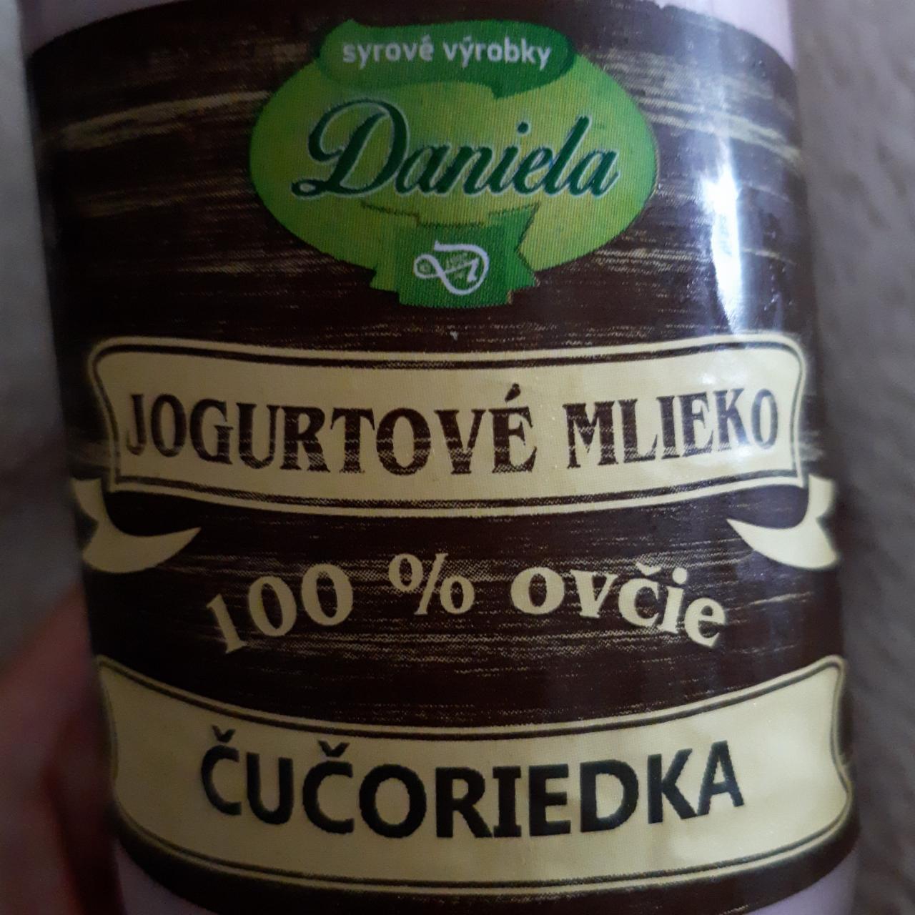 Fotografie - Jogurtové mlieko 100% ovčie Čučoriedka Daniela