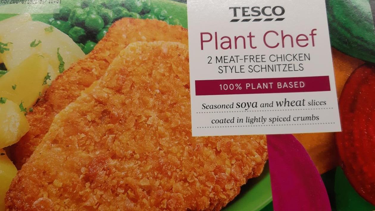Fotografie - Plant Chef 2 Meat-free chicken style schnitzels Tesco