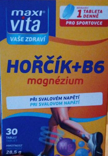 Fotografie - Hořčík +B6 magnézium Maxi vita