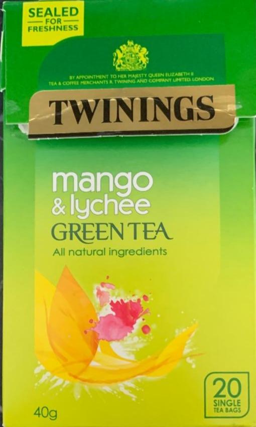 Fotografie - Twinings zelený čaj mango & liči