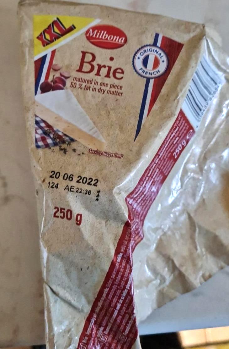 Fotografie - Brie matured in one piece 50% fatt Milbona