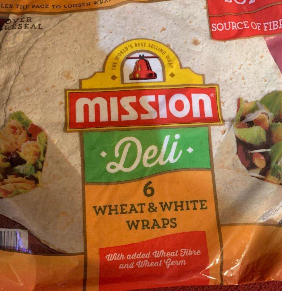 Fotografie - 6 Wheat & White Wraps Mission Deli