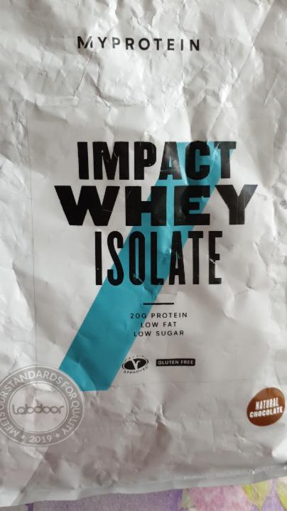 Fotografie - Impact Whey isolate natural chocolate Myprotein