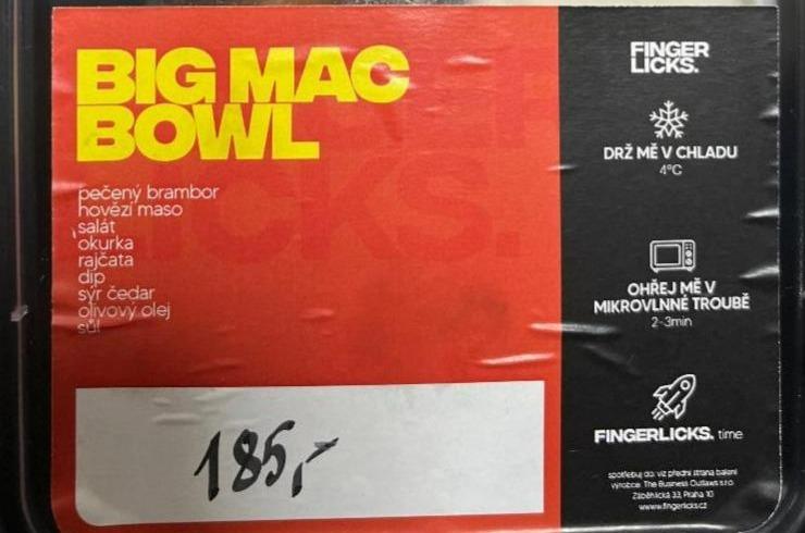 Fotografie - Big mac bowl Finger licks
