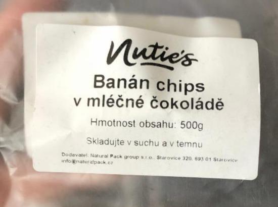 Fotografie - Banán chips v mléčné čokoládě Nutie's