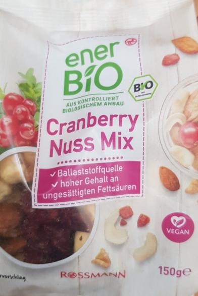 Fotografie - Cranberry nuss mix bio EnerBio