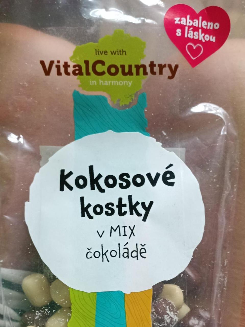 Fotografie - Kokosové kostky v Mix čokoládě VitalCountry
