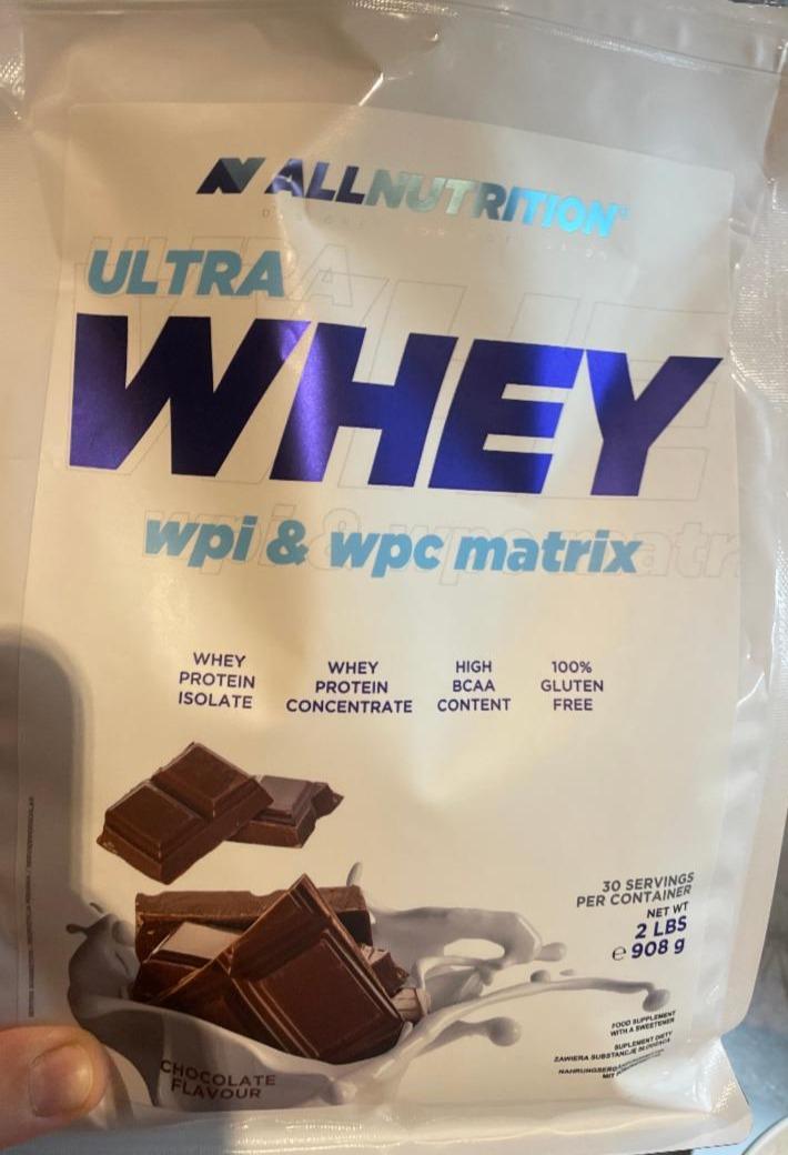 Fotografie - Ultra Whey wpi & wpc matrix Chocolate Cookie Allnutrition