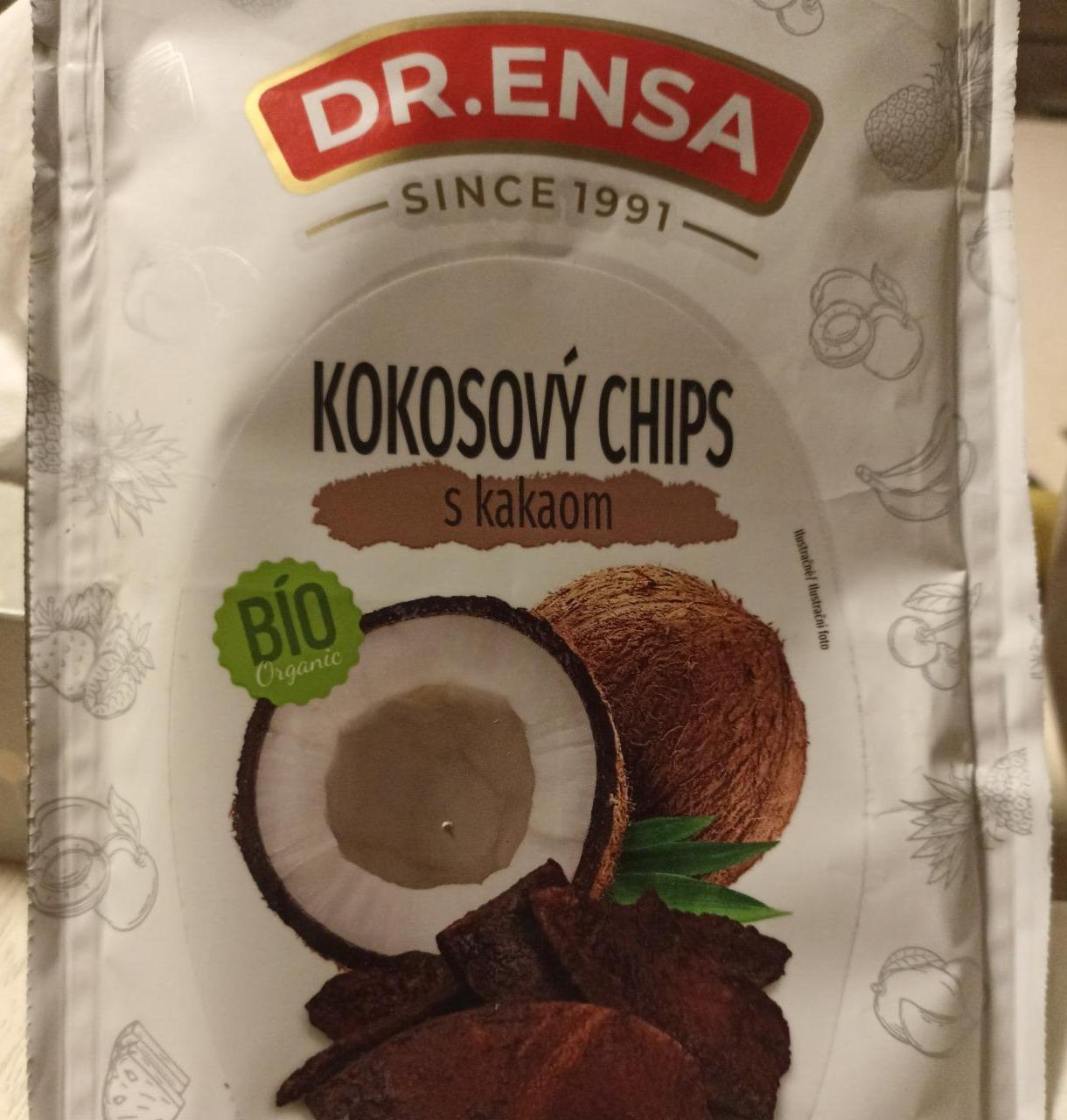 Fotografie - Bio Kokosový chips s kakaom Dr.Ensa